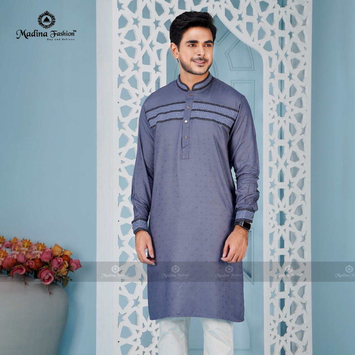 Premium Embroidered Panjabi for Men