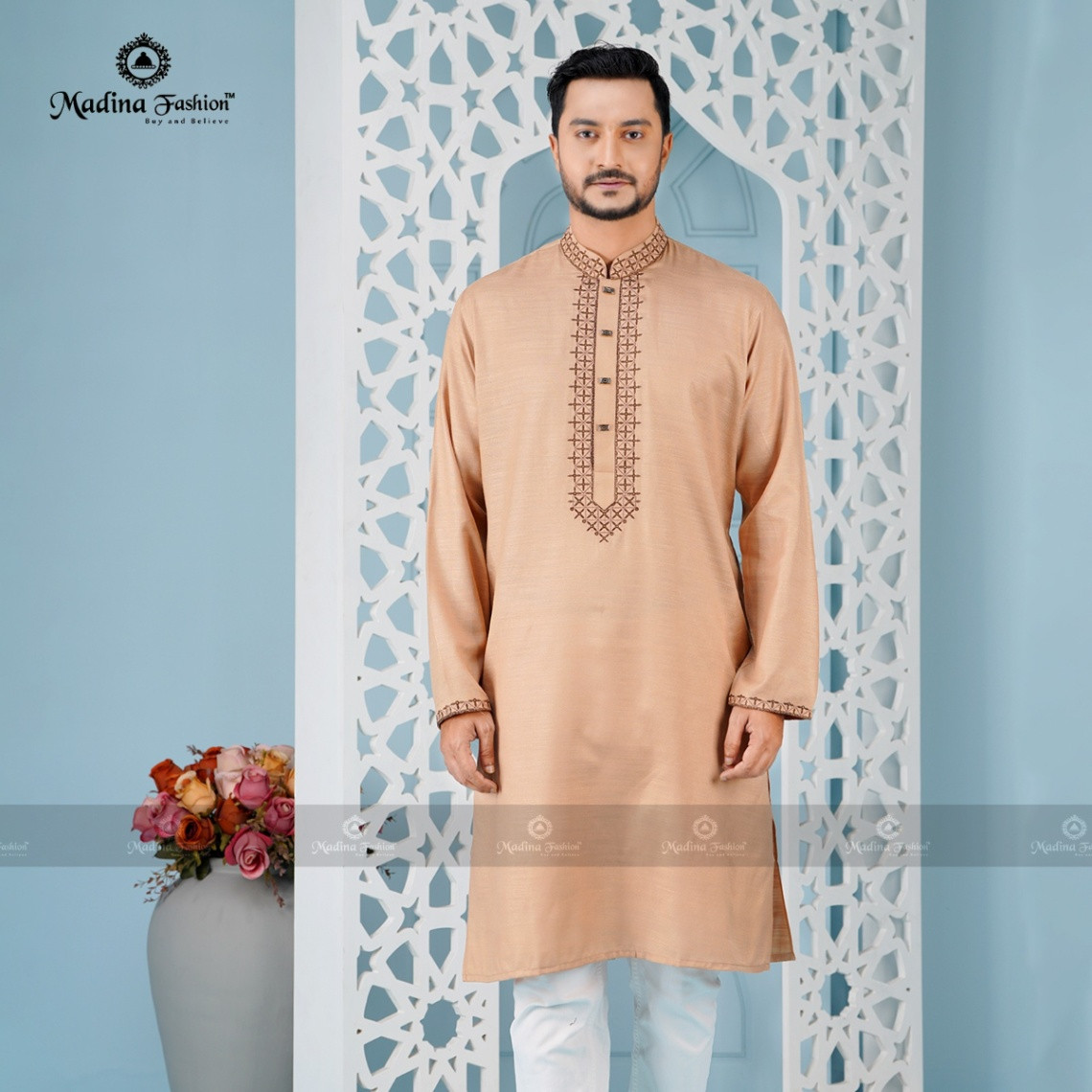 Premium Embroidered Panjabi for Men