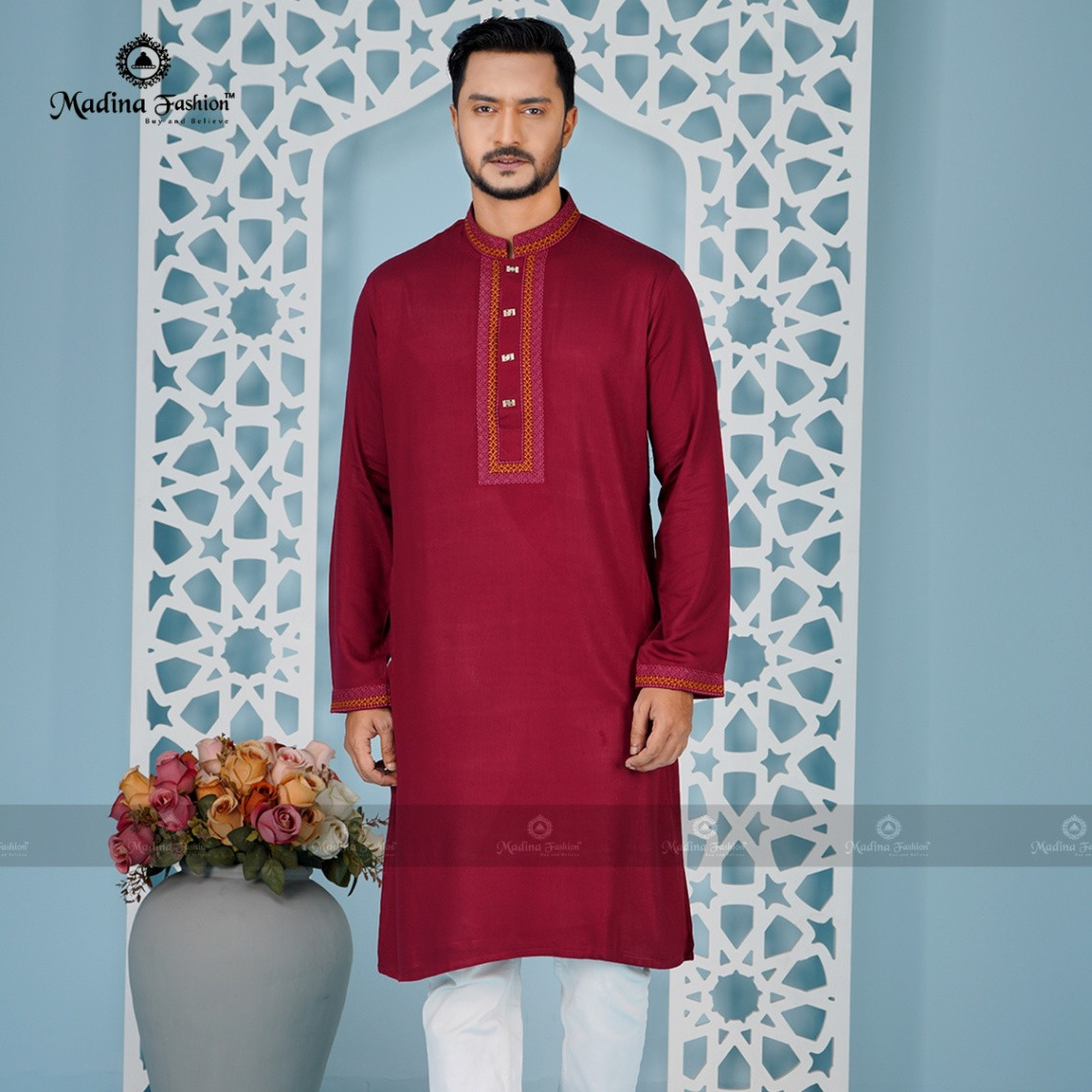 Premium Embroidered Panjabi for Men