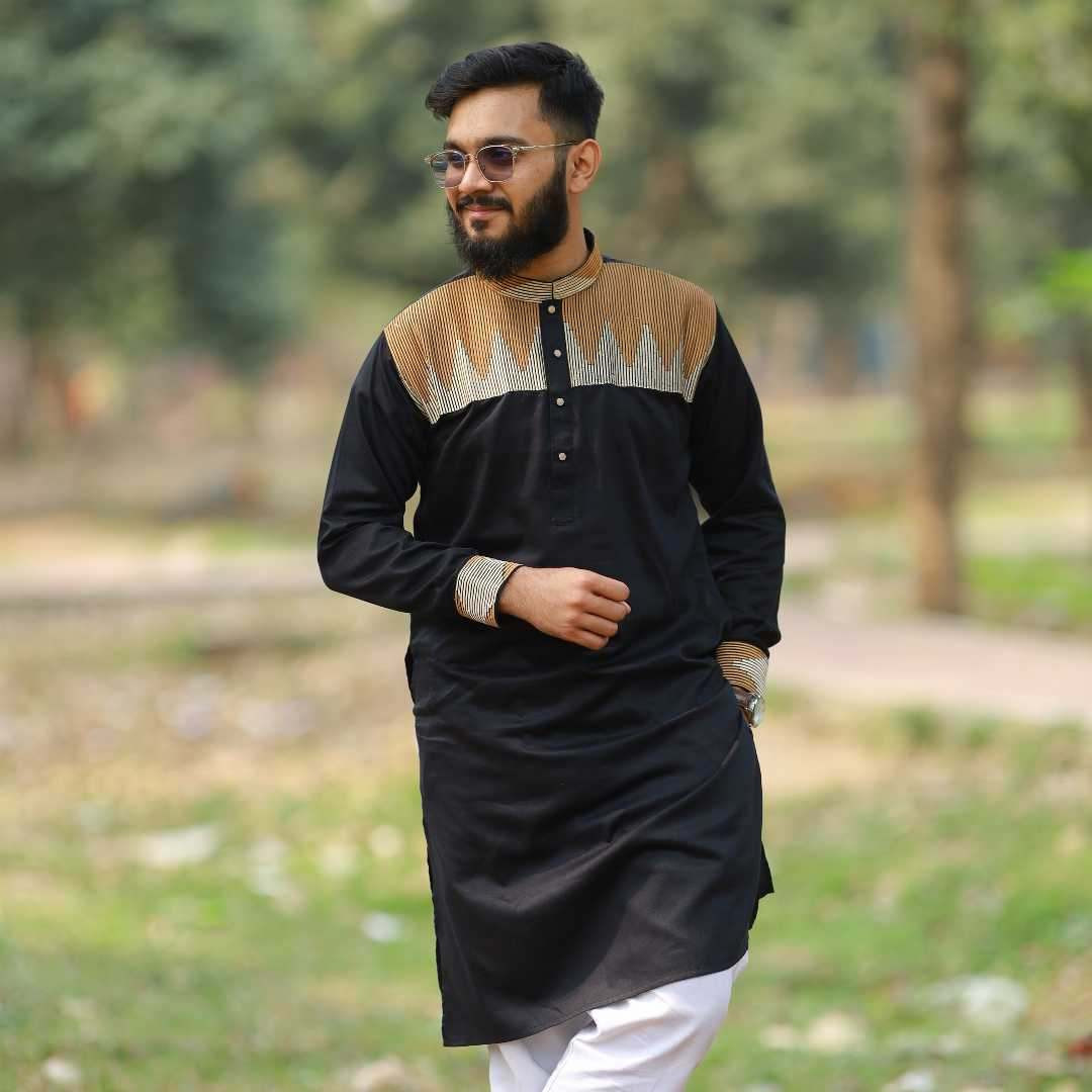 Trendy Embroidery Cotton Panjabi