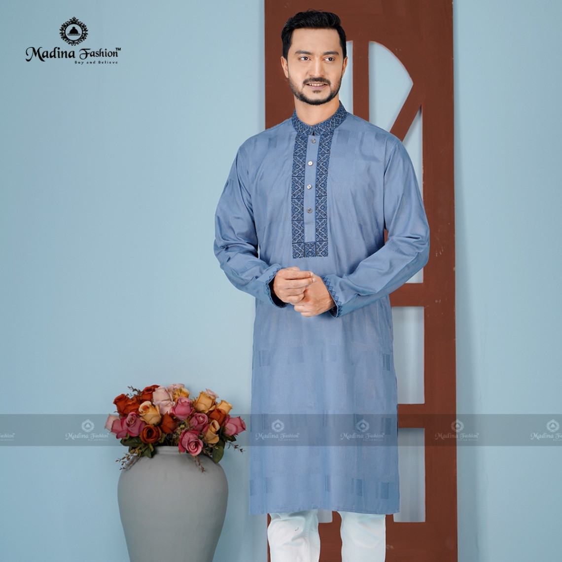 Premium Embroidered Panjabi for Men