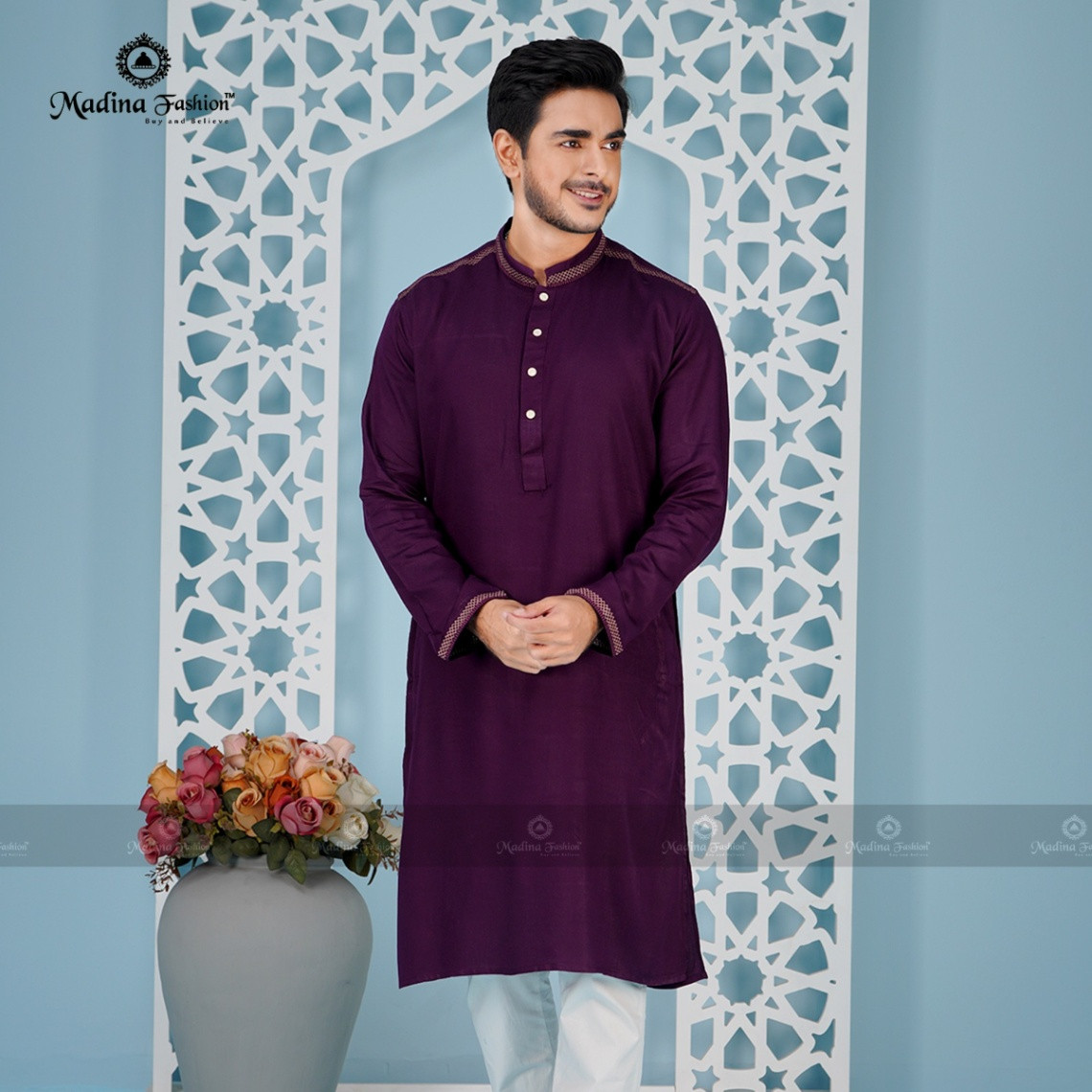 Premium Embroidered Panjabi for Men
