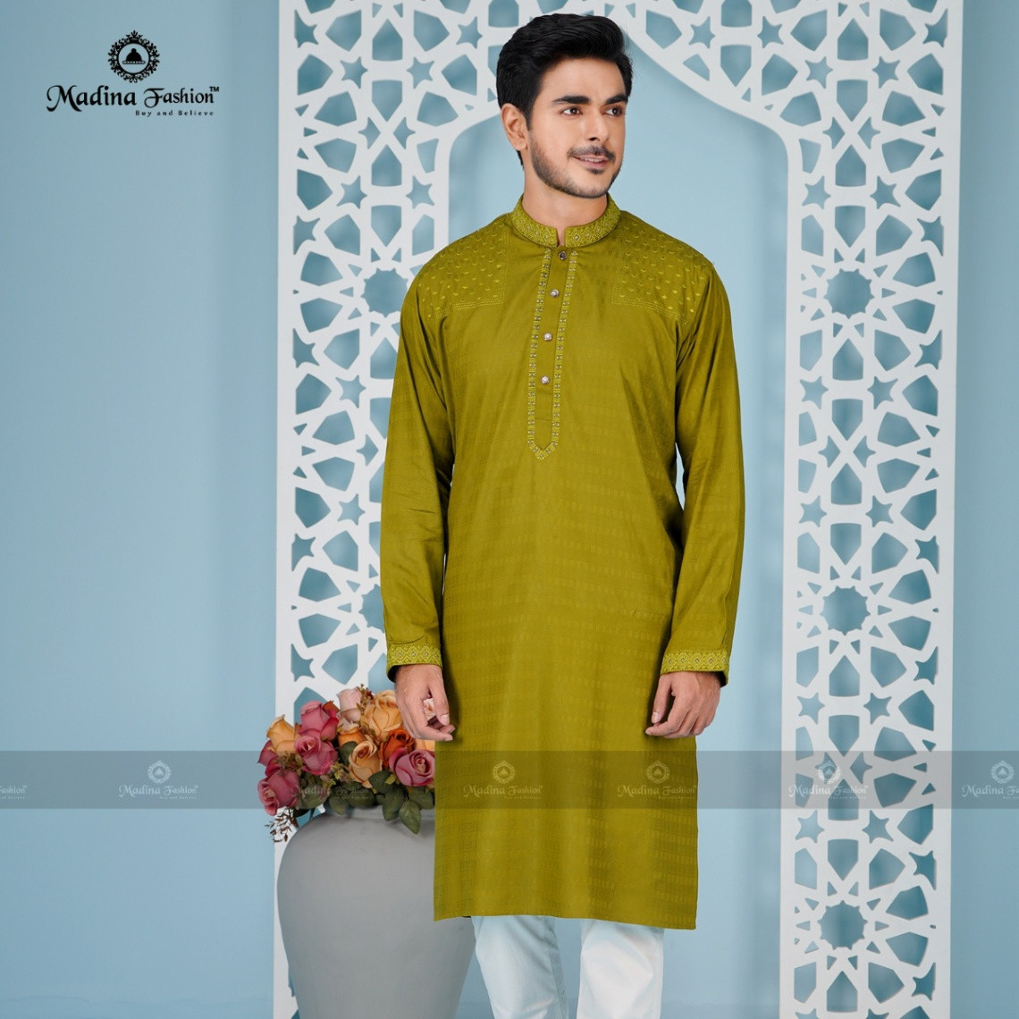 Premium Embroidered Panjabi for Men
