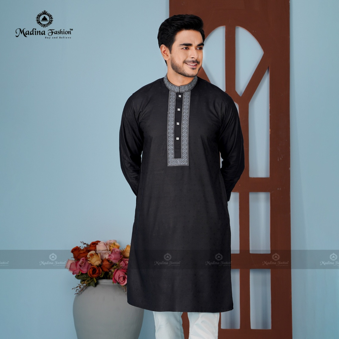 Premium Embroidered Panjabi for Men