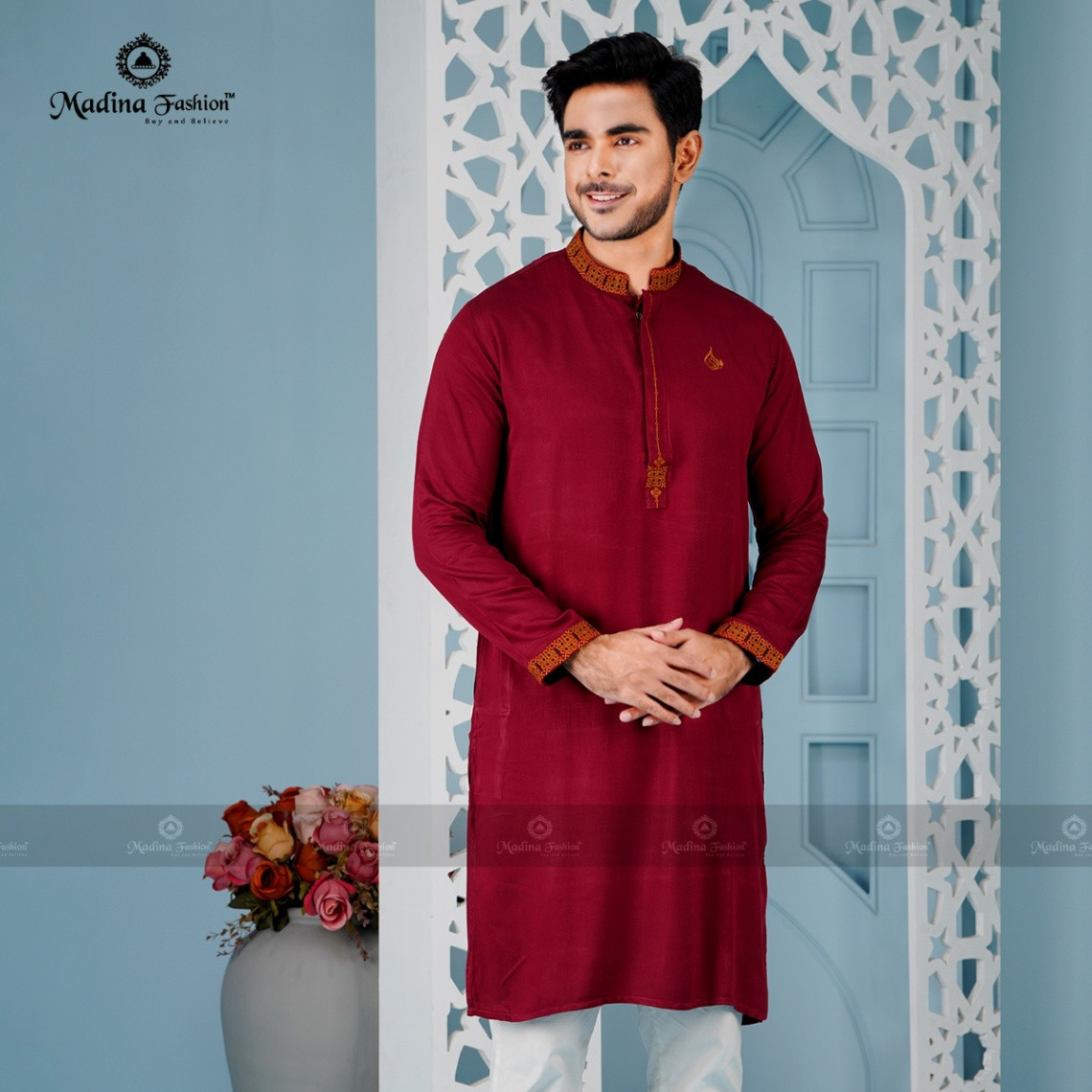 Premium Embroidered Panjabi for Men