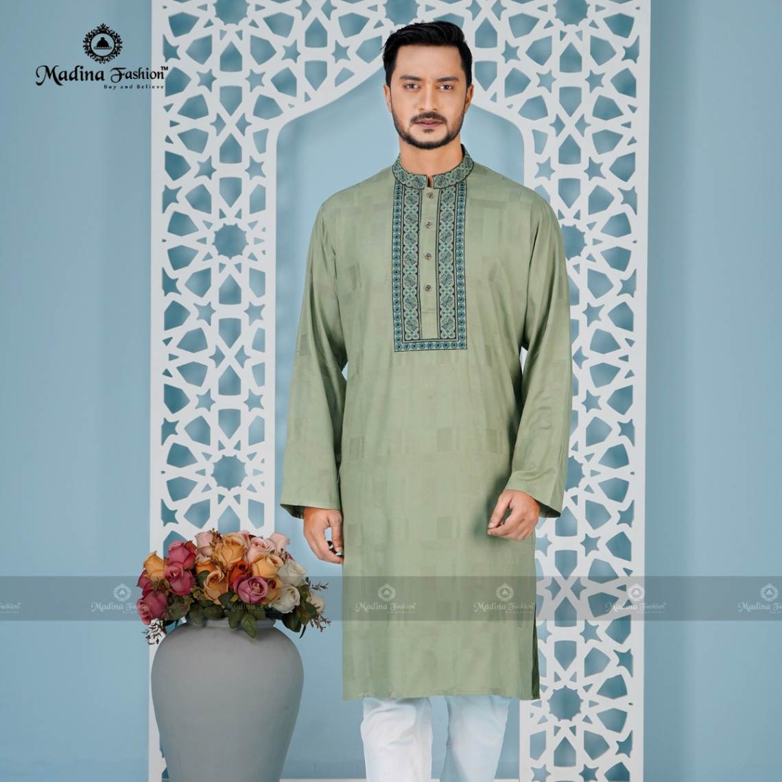 Premium Embroidered Panjabi for Men