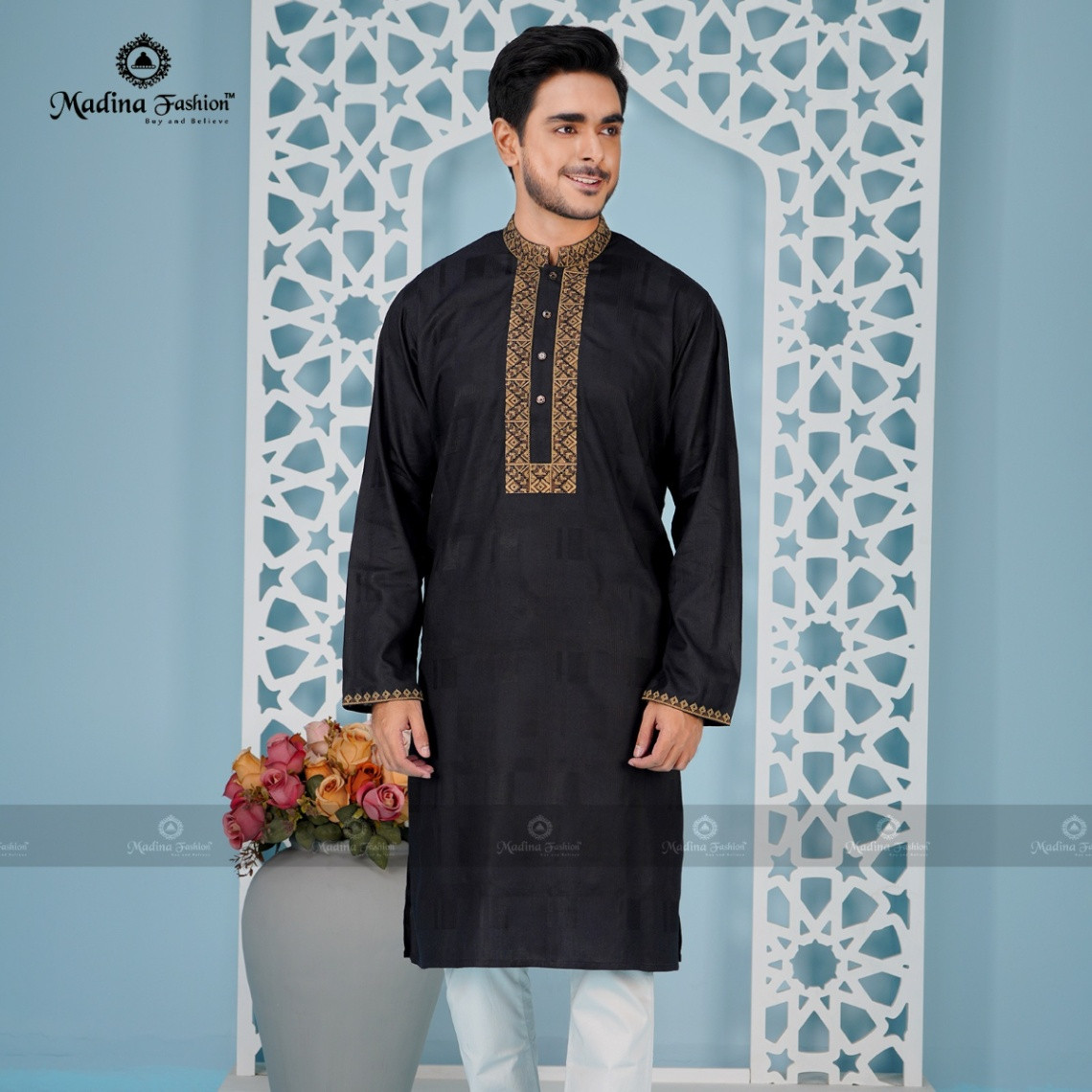 Premium Embroidered Panjabi for Men